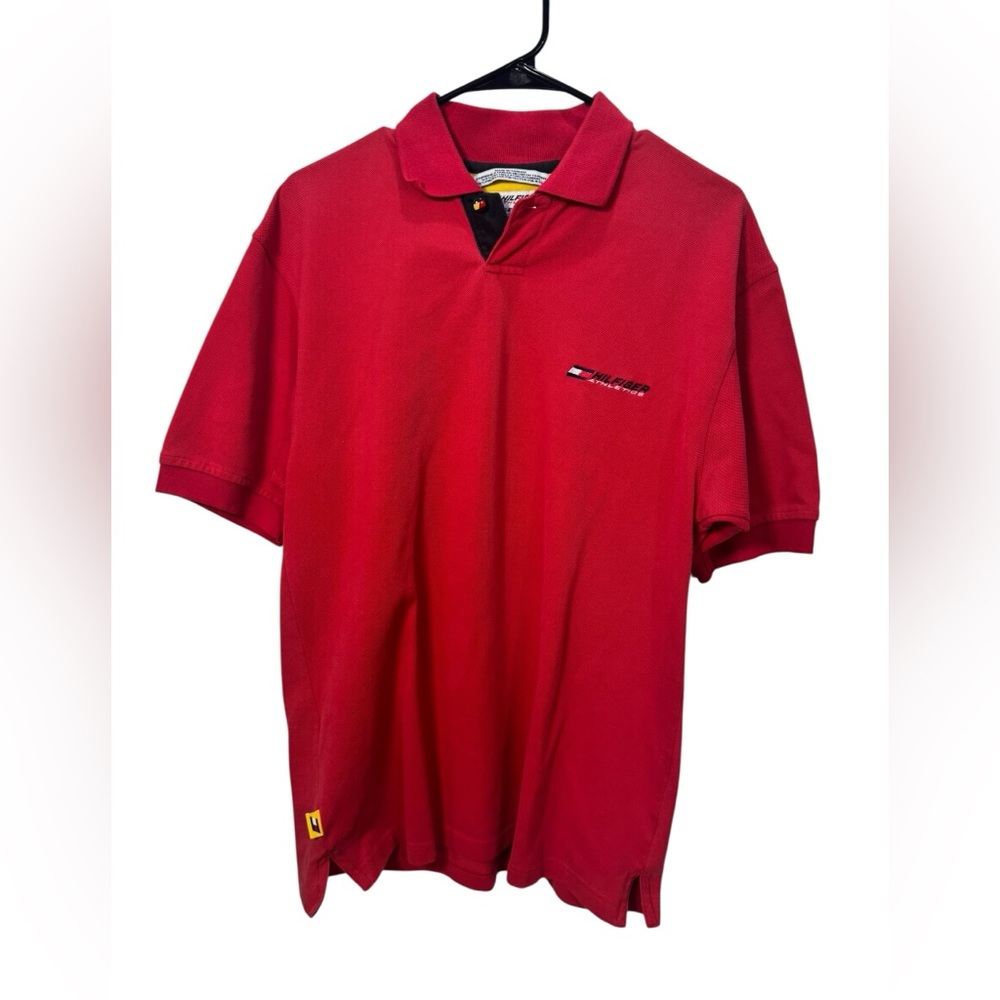 Vintage Tommy Hilfiger Vibrant Red Polo Shirt